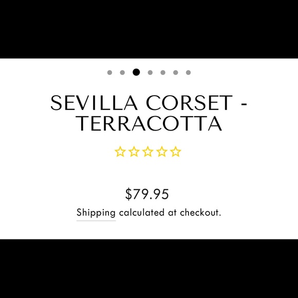 Terracotta corset - Picture 4 of 5